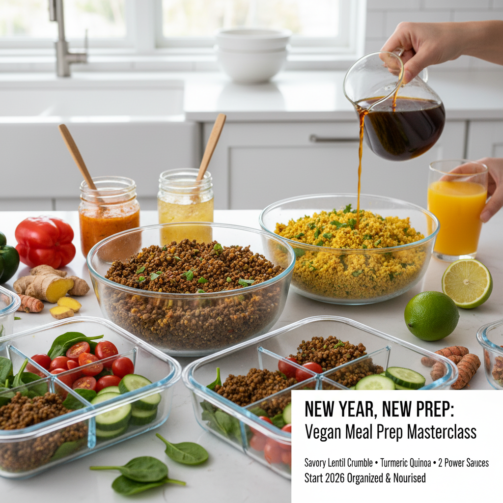 January 3, Sat. 2:00p - 4:00p - New Year, New Prep: Meal Prep Masterclass Demonstration