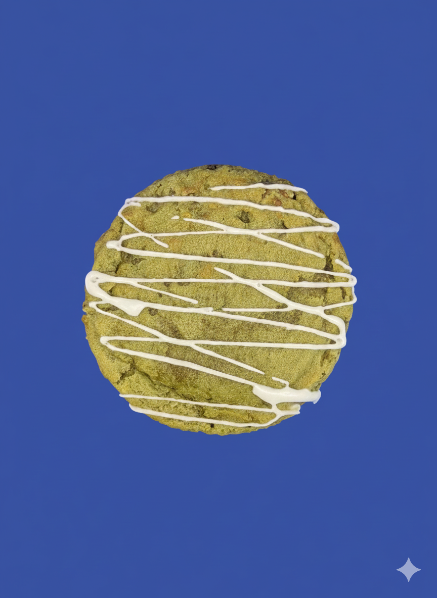 Matcha Pistachio White Chocolate Cookie
