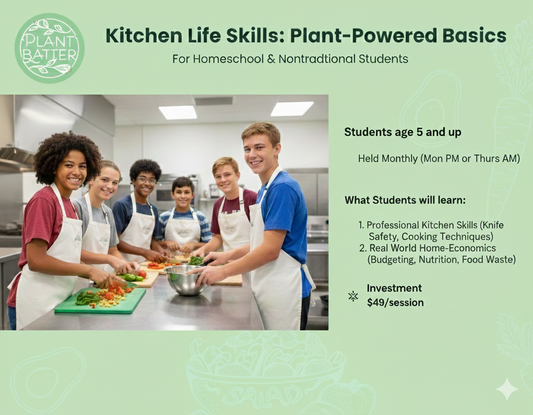 Plant-Based Baking & Food Waste (May Focus)